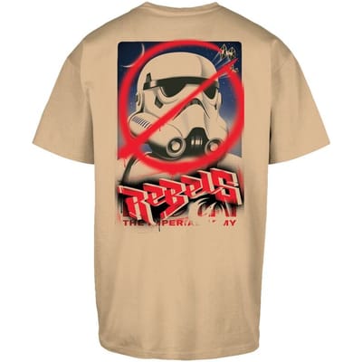Star Wars - Disney Oversized T-shirt - Rebels - Poster - M tot XXL - voor Mannen - zand
