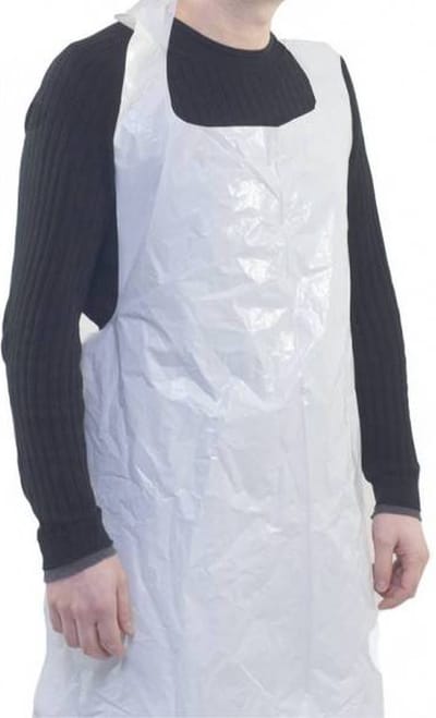 Mantex wegwerp schort - 100 stuks - wit - disposable - 125x80cm