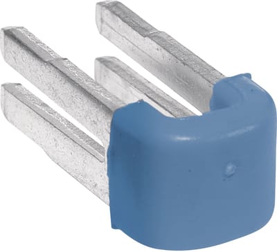 Hager KN99N HAGER KN99N stellingaccessoires - klein kantoormateriaal - blauw - 10 stuks Klem Metaal Blue 63 A 10 stuk(s)