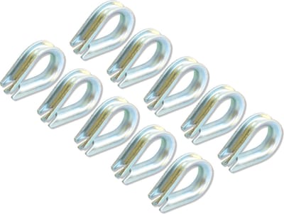AMIG Draadkous Puntkous - Staaldraad oog - 6-7mm - Verzinkt Staal - DIN 6899 - 10 stuks