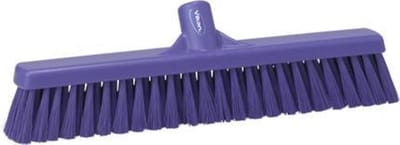 Vikan Bezem 31748 - 41cm - Zacht / Hard - Paars - Geschikt voor alle harde vloeren