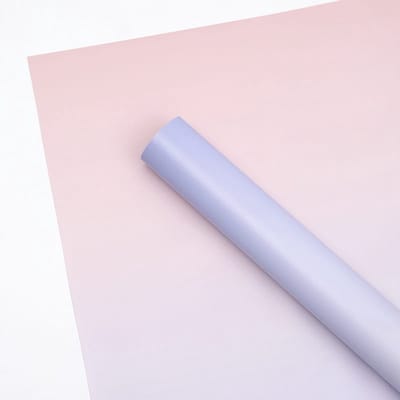 Mech-Mech - Florale folie - Gradient Lila + Roze - Vellen 50x58 cm