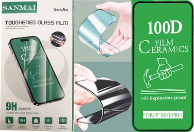 Apple iPhone XS en 11 Pro Screenprotector Folie Anti-Shock Ceramisch 100D HD Explosion-proof beschermfolie geschikt voor Apple iPhone XS en 11 Pro–1 stuk