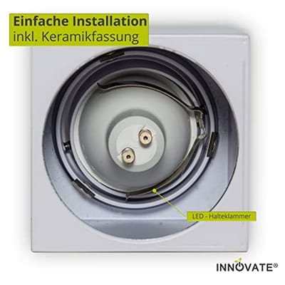 Draaibare LED opbouwspot 35° - Compacte moderne plafondlamp met GU10 fitting - IP20 - 2 stuks
