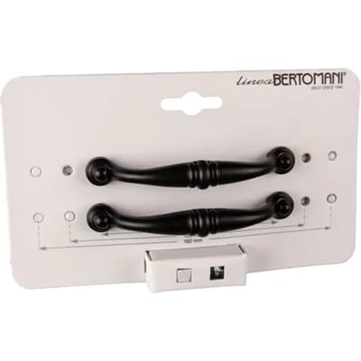Bertomani Meubelgreep 2022 - Aluminium Zwart Mat - 96mm - 2 Stuks