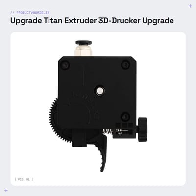 Dailygoods- Extruder Upgrade Kit - Compatibel met CR10/Ender 3 - DIY Montage - Voor E3D V6 Hotend - 1,75 mm PLA-Filament - Inclusief Kruishouder - 3D-printer