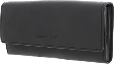 FREDsBRUDER Leren Portemonnee PGL Flappy Wallet Antracite Grijs