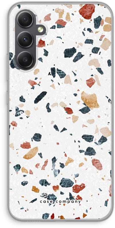 Case Company® - Hoesje geschikt voor Samsung Galaxy A34 hoesje - Terrazzo N°4 - Soft Cover Telefoonhoesje - Bescherming aan alle Kanten en Schermrand