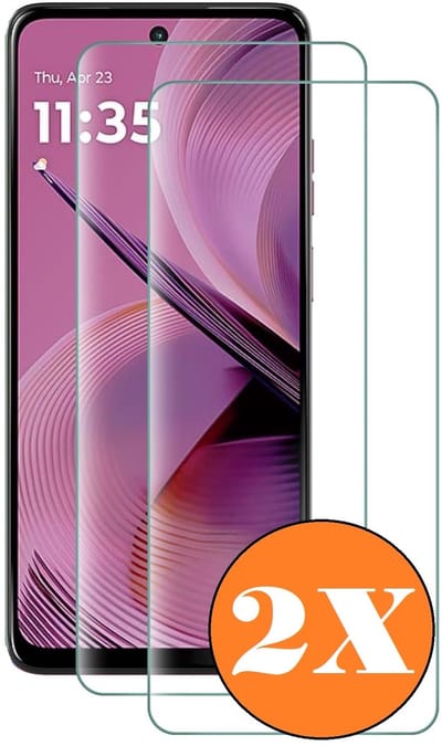 Screenprotector geschikt voor Motorola Moto G55 - gehard Glas Tempered Glass - 2 Stuks