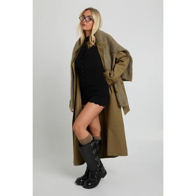 boohoo Dames Superzacht gebreid vest met gekartelde zoom en booty short | Black | Maat: Medium