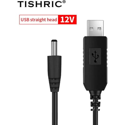 USB DC 5V naar 12V 9V stroomkabel USB naar DC jack adapterdraad USB boost stroomkabel stekkerdraad voor router 2.1x5.5mm via powerbank 180 degrees 12V