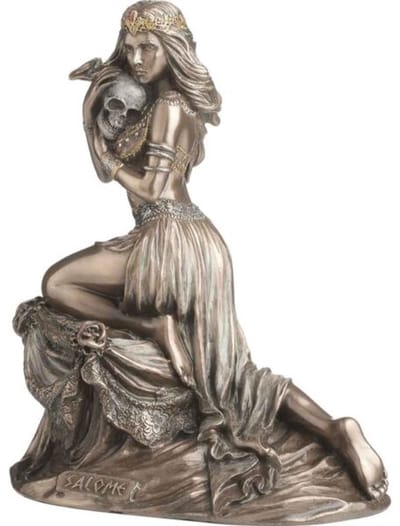 Veronese Design beeld/figuur - Verleidelijke Danseres Salome met het Hoofd