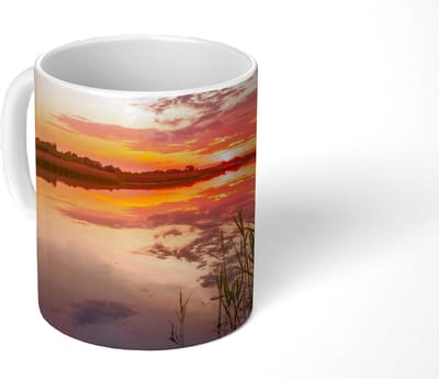 Mok - Koffiemok - Water - Lucht - Natuur - Mokken - 350 ML - Beker - Koffiemokken - Theemok