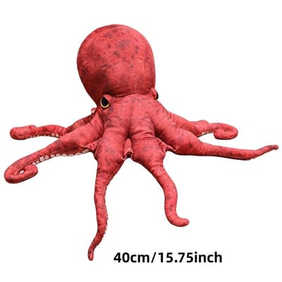 Levensechte Rode Octopus Pluche Speelgoed Gevuld Simulatie Zee Dierenpop Imitatie Pluche Zachte Aanraking Voor Kinderen Verzamelaars