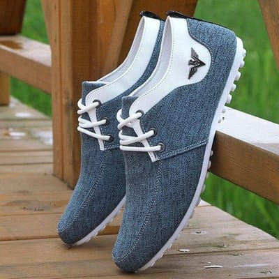 Heren Casual Schoenen Comfortabele Canvas Schoenen Voor Heren Mode Platte Veterschoenen Zapatos de Hombre Heren Rijsneakers 39