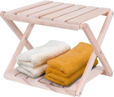 Bijzettafel buiten - Tuin salontafel - Drinken opzetten - Gemaakt van hout - 43x43x20 cm - Hout