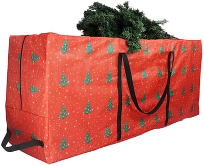 QTTVBTNA Kerstboom opbergzak - 122*38*51cm - waterdicht en insectenbestendig - duurzame kerstdecoratie opslag met rits en handvat