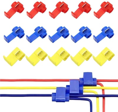75 stuks aftakverbinderset stroomdief auto stroomdief auto stroomdieven snelverbinders assortiment kabeldieven snelkoppeling snelkoppeling klemverbinders kabelstekker, voor kabels draden leidingen