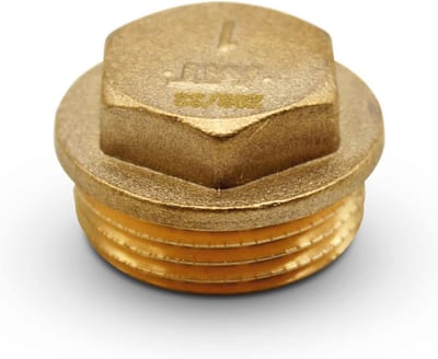 Mannelijke Obturator-plug 3/4" met Buitendraad en 6-kant Dop
