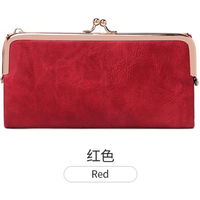 Effen Kleur Multifunctionele Lange Portemonnee, Vintage Clutch Muntportemonnee, Dames Kaarthouder Ritsportemonnee beige