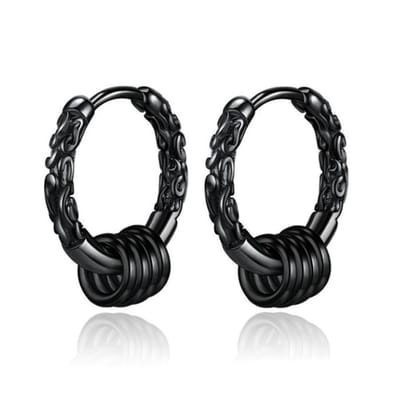 LGT JWLS Oorringen mannen - Rings Gunmetal