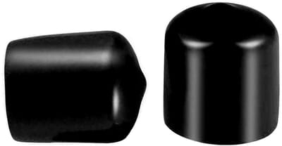 Dailygoody - Schroefdraadbeschermers - PVC Rubber - Flexibel en geïsoleerd - Zwart - Eindkap Cover - Bescherming voor schroeven - Geschikt voor ronde