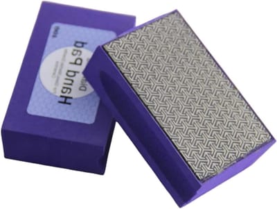 Diamant Schuurblokken 400 Grit - 2 STKS Hand Polijsten Pads voor Steen, Keramisch en Glas Schuren