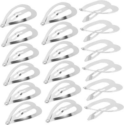 100 Stuks Hartvormige Haarspelden voor Vrouwen - Kawaii Snap Haaraccessoires en Haarpinnen voor een Schattige Look
