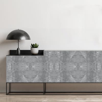 Meubelsticker met een marmerlook van gewaxt beton, 40 x 60 cm