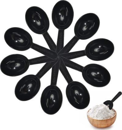 JGS ® Set van 10 Nauwkeurige Meetlepels voor Koken en Bakken, Herbruikbare Kunststof Lepels