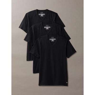 Ondergoed Calvin Klein S/S V-Hals 3-Pack - Streetwear - Volwassen