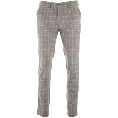 Gardeur Broek Savage Slim-Fit Ewoolution Check Beige / male