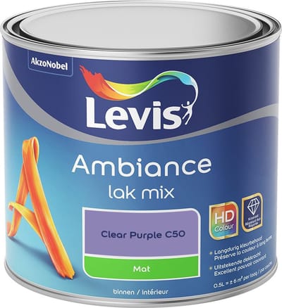 Levis - Ambiance Lak Mat Mix - Clear Purple C50 - Mengverf - 0,5 L