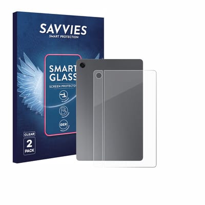 2 Stuks Savvies Screenprotector - geschikt voor Samsung Galaxy Tab A11 Plus 5G 11" (Achterkant) - beschermfolie glas transparant