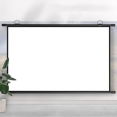 Projectiescherm - Filmscherm Beamerdoek - Thuisbioscoop Presentaties - Opvouwbaar Anti-kreuk - 84 inch 16:9 - Wit