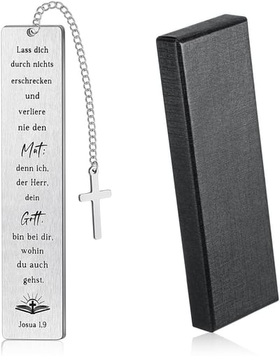Dailygoods- Bladwijzer Inspirerend - Bladwijzer met Bijbelvers - Christelijk Cadeau - Geschenkdoos - Motivatie - Geschikt voor Feestdagen - Boekenlegger