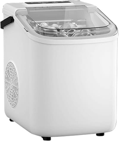 IJsmaker - IJsmachine aanrecht - Snelle ijsblokjes - Zelfreinigend - 10 kg per dag - Zilver