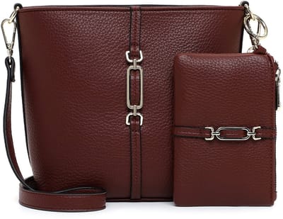 EMILY & NOAH Schoudertas E&N Lewe ( 65721 ) - Dames handtassen - wine 690