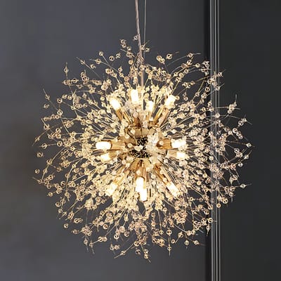 CL CHLIN® Paardenbloem Rond LED Hanglamp – 58×12 cm – 3 Kleurtemperaturen – Modern Design – Goud / silver – plafondlamp