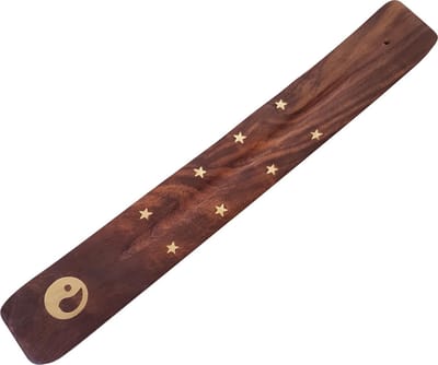 Wierookhouder houten plankje Yin Yang - Wierookbrander - wierookhouder - wierookhouder plankje - Perfect voor ontspanning en meditatie - Wierookhouder voor Betoverende Geuren - Perfect voor meditatie, yoga of gewoon relaxen Bestel nu!