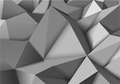 Fotobehangkoning - Behang - Vliesbehang - Fotobehang 3D Muur - Graphite fantasy - 400 x 280 cm