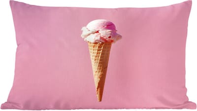 Sierkussens - Kussentjes Woonkamer - 60x40 cm - Hoorntje - Schepijs - Roze