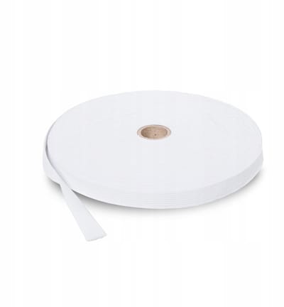 Ariadna Geweven Kledingelastiek 40mm - 25m Rol - Wit