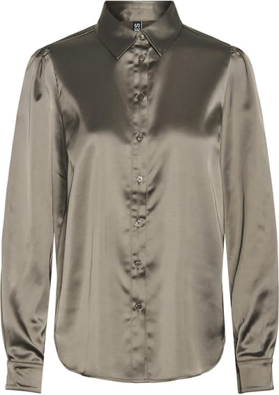 PIECES - PCNINIDI LS SHIRT PA BC - Dames - Blouses