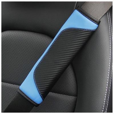 Dailygoods- Gordelbeschermers 2 Stuks - Zachte Schoudervullingen - Universele Autogordelbeschermers - Duurzaam PU-leer - Comfortabel en Stijlvol - Gordelpads