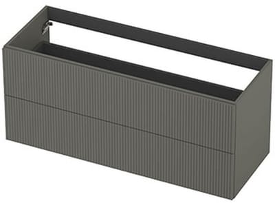 INK - Onderkast 2L Gelakt Gefreesd Tbv Greep - 1200x450x520 Mm - Mat Beton Groen