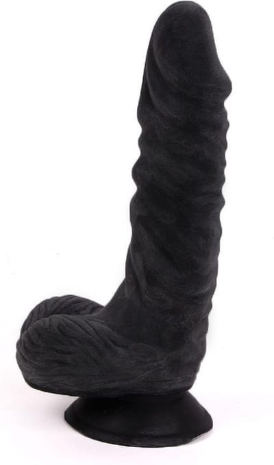 Kiotos Cox - Dildo Met Zuignap die echt aanvoelt 22 x 5 cm - Zwart