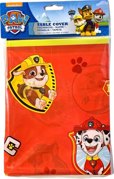 Tafelkleed Paw Patrol - 120 x 180cm - rood/blauw