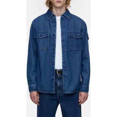 Closed Army Shirt & Blouses Dark Blue Size: S | Long-Sleeved T-Shirts Outlet | Heren | Blauw