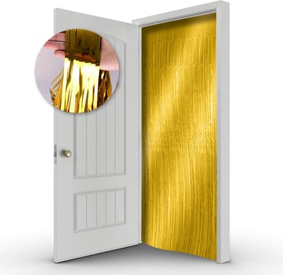 LUQ - Gouden Glittergordijn Deurgordijn Glitter Deur Folie Gordijn Goud Huwelijk Versiering Backdrop 100*200 Cm